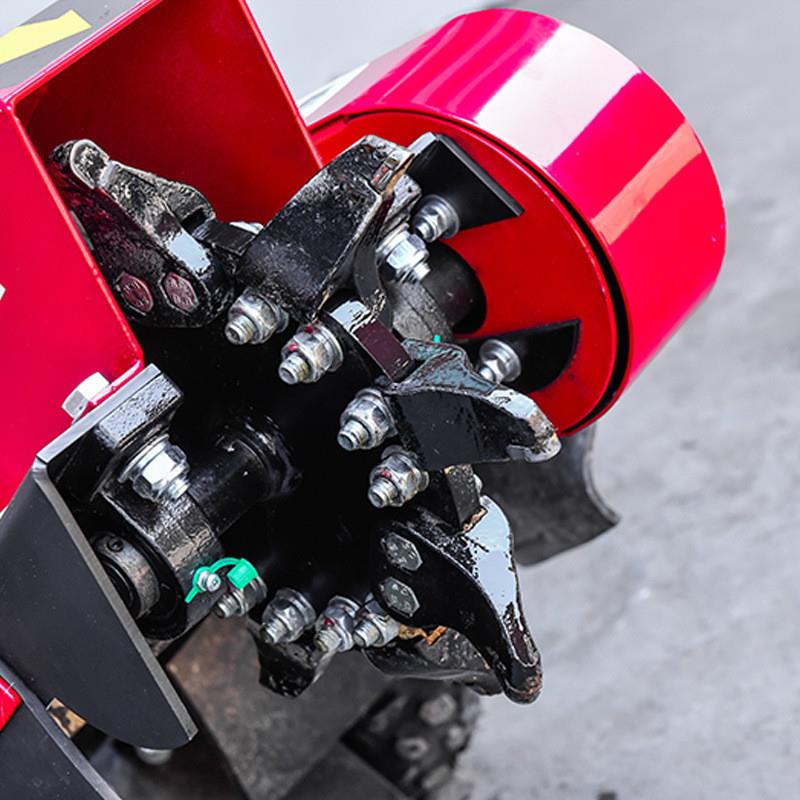 园林树根粉碎机 手推式汽油树根机 树墩清理打碎机