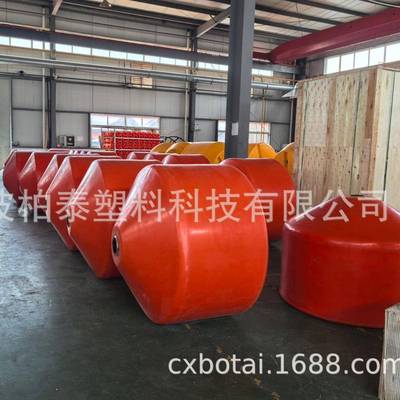 山水溪流汛期拦截树叶垃圾一体式拦污浮筒 800*1200PE滚塑浮筒