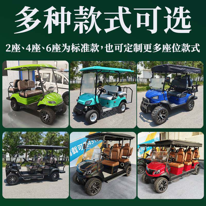 高尔夫球车出口跨境民宿酒店接待楼盘看房车景区度假村电动观光车