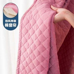纯色加厚窗帘保暖防风卧室客厅挡风神器隔音保温隔断布帘 2023新款