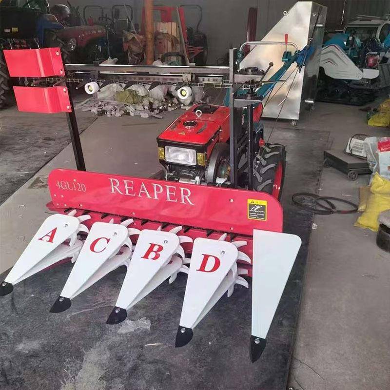 宽幅艾草苜蓿割倒机大豆辣椒油菜收割机芦苇柳条桑条割晒机