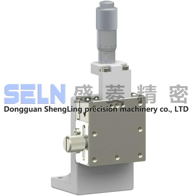 供应Z轴LBV40-C2尺寸40*40直线滚珠型轴承钢手动微调架位移平台