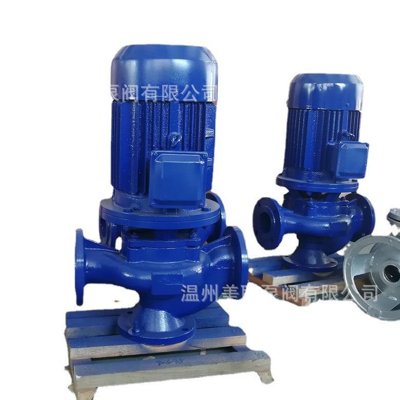 150GW130-30-22管道式排污泵无堵塞立式管道排污泵铸铁不锈钢