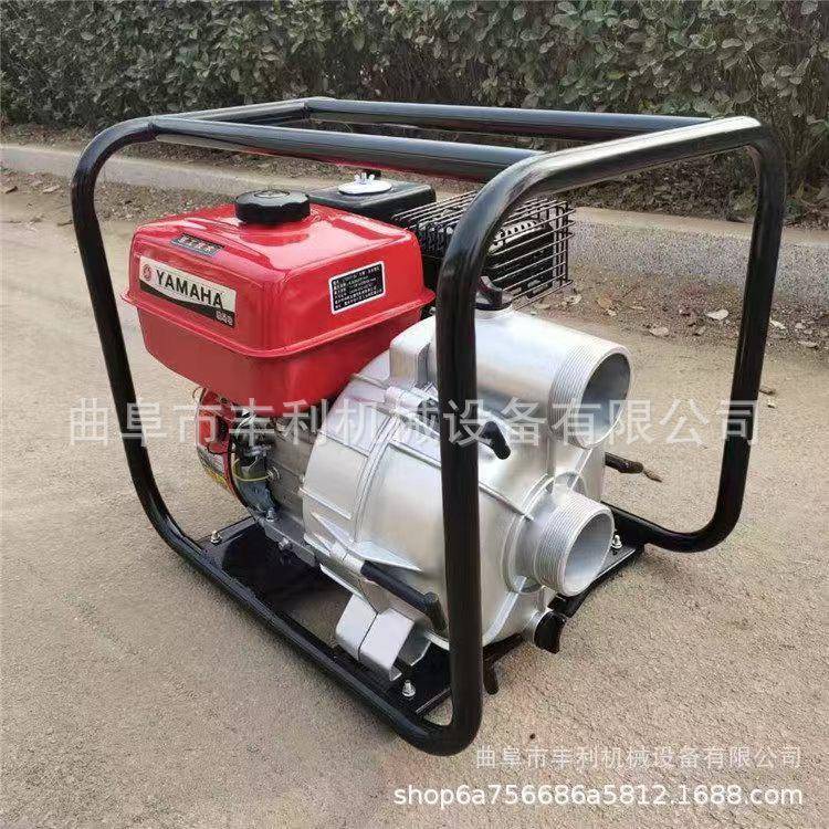 四冲程汽油抽水泵家用小型双叶轮高压泵市政防汛排涝自吸泵