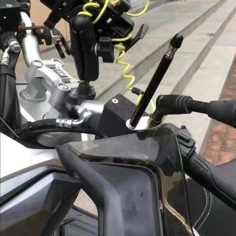 摩托车防风筝线装置割风筝线切割割喉天线电动踏板车摩旅旗杆骑行