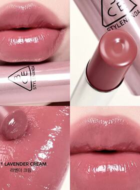 3ce好气色润唇膏水光镜面显白持久滋润女防干裂防干唇水润玻璃唇