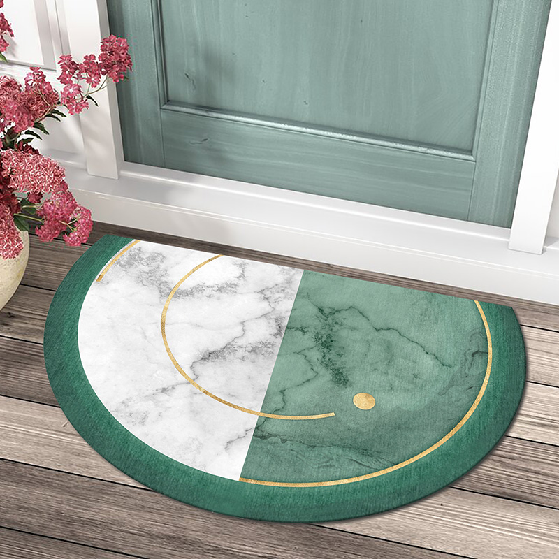 半圆北欧进门地垫入户门口脚踏垫家用门厅垫门前地毯防滑垫可机洗