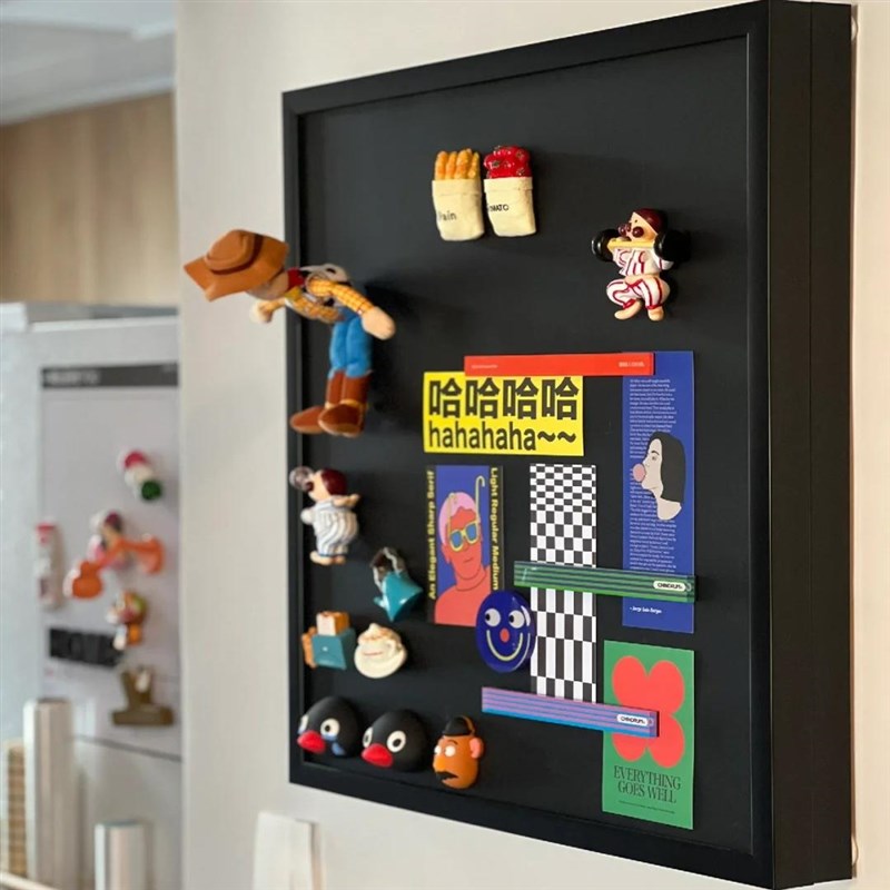 磁吸冰箱贴电表箱装饰画空气开关电闸总闸餐厅遮挡遮丑黑板挂画