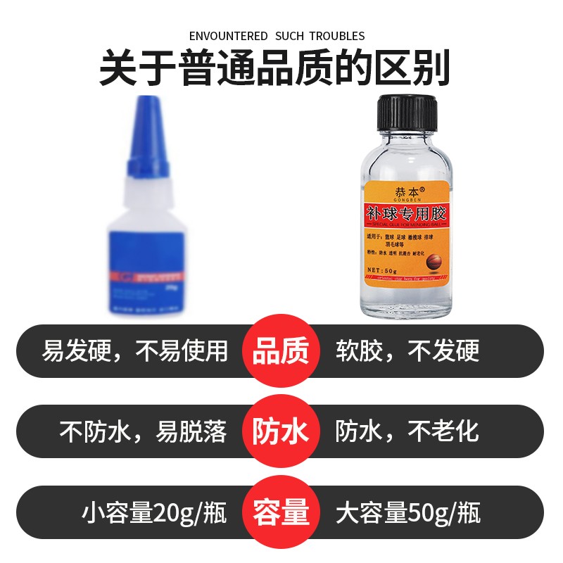 粘篮球皮球开胶翘皮胶水专用足球粘羽毛球粘球脱皮脱胶自补篮球胶