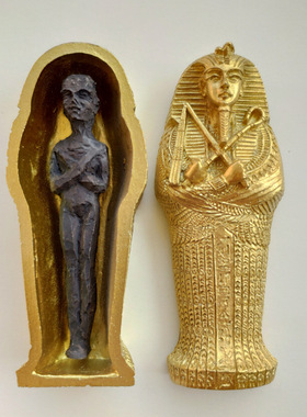 装饰品摆件2020新款木乃伊手办埃及纪念品饰品棺材道具模型工艺品