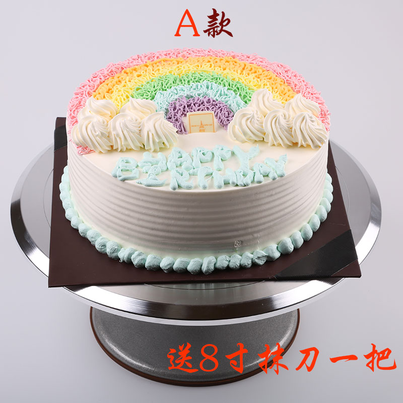 裱花烘焙工具 裱花台 转台 蛋糕转盘 12寸 铝合金材质防滑蛋糕架