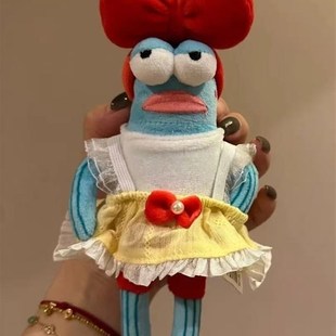 比奇堡的居民们唐僧酷酷鱼娃衣汽车摆件愣愣鱼丑鱼打工鱼车载挂件