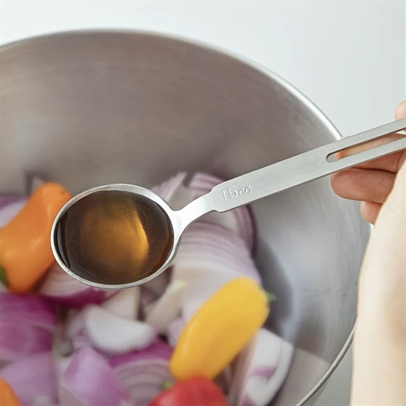 朴房  高品质304不锈钢量勺计量匙厨房调味匙烘焙工具霜山控盐勺