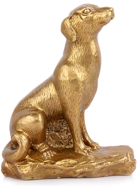 纯铜十二生肖狗摆件招财旺财工艺品客厅办公室家居装饰品开业礼品