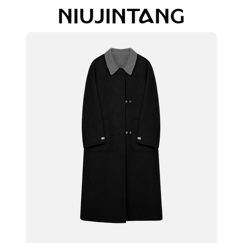 DX.DAXI【休闲日记】 NJT韩系慵懒风设计感显瘦大衣外套SYG5517