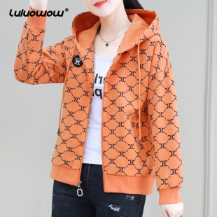 lulu owow连帽卫衣外套女2025年秋季 时尚 设计感上衣百搭拉链开衫