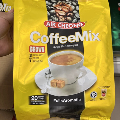 【原装】马来西亚AIK CHEONG益昌老街Coffee Mix赤砂糖速溶咖啡粉