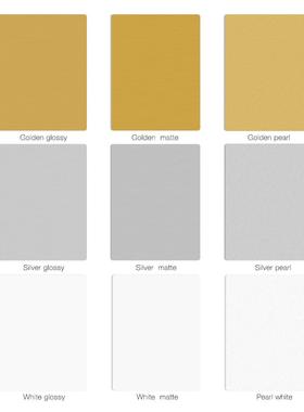 0.22MM热升华铝板高清珠光板白铝片拉丝金热转印铝片多种尺寸可议