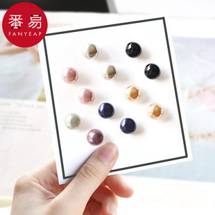 衣服固定扣纽扣子 扣小胸针领口别针免缝衬衫 纽扣 防走光A1pq808