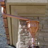 雨水斗紫铜方形排水口出水口定雨落水管落水斗手工集水斗