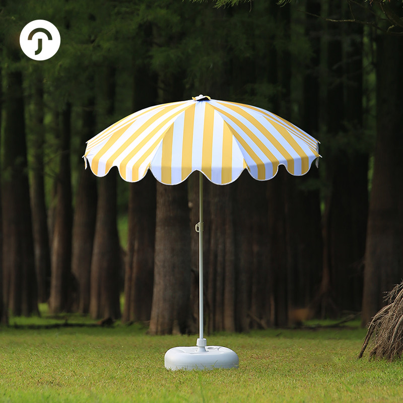 尊驰【设计师款】条纹太阳伞户外遮阳花园庭院大雨伞商用定广告