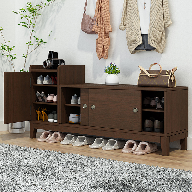 实木换鞋凳家用门口鞋柜可坐式一体鞋架穿鞋凳简约入户长条收纳柜