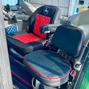 约翰迪尔6M2104拖拉机座套约翰迪尔6E1504PL农用机冰丝座椅套
