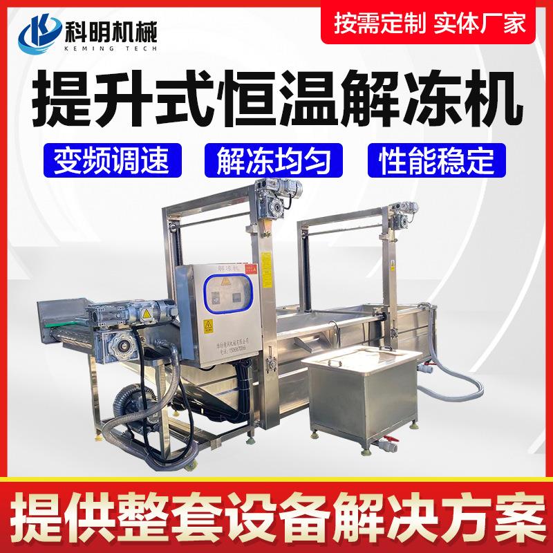 自动控温虾仁大虾清洗解冻机速冻肉制品快速解冻机小型冻盘解冻机