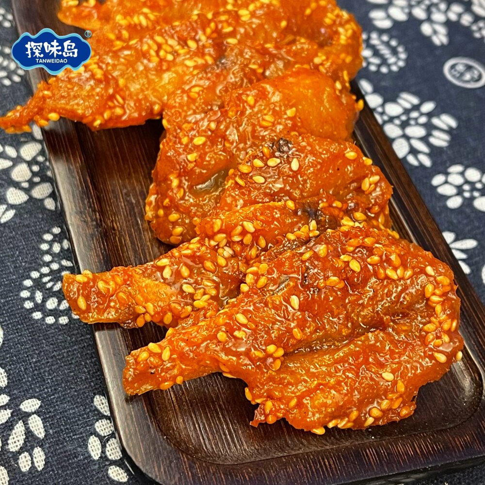 福建特产香辣红娘鱼干探味岛即食香酥蜜汁红娘鱼干海味零食小鱼干