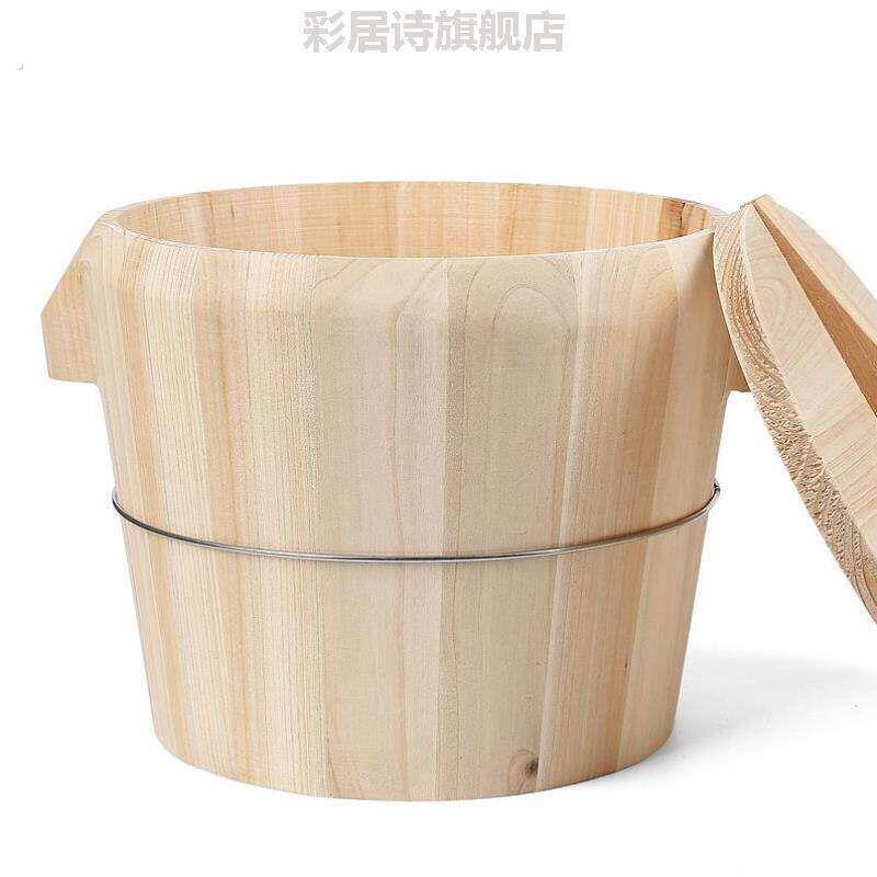 贵州蒸饭木桶纯手工专用手提饭木杉木蒸子酒店大小套装蒸笼甑子大