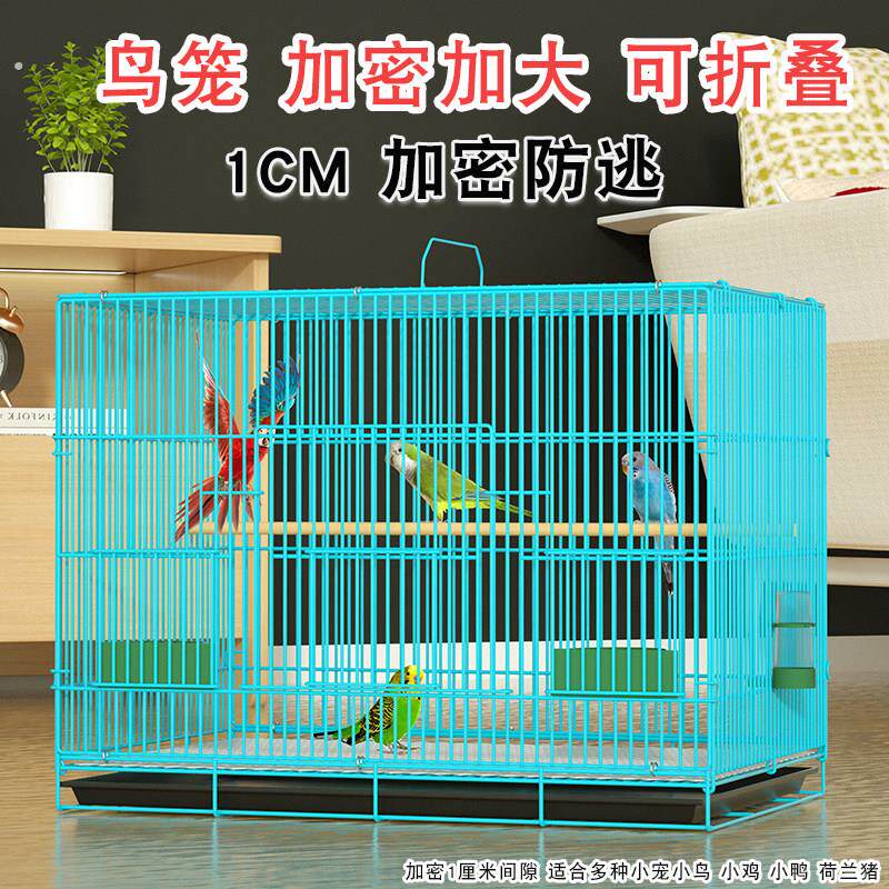 鸟笼子加密家用养殖繁殖群鸟笼芦丁鸡笼子虎皮鹦鹉笼幼兔笼鹌鹑笼