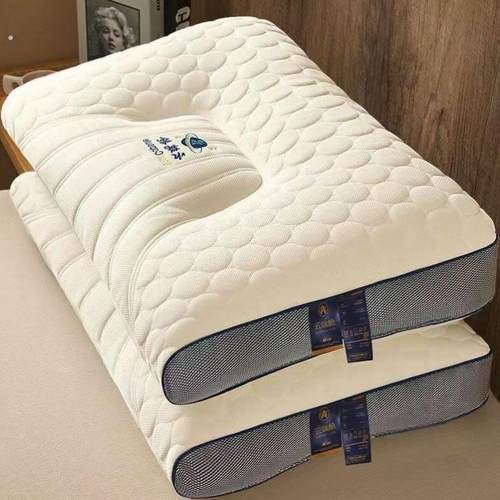 太空舱枕头一对家用天然橡胶单人宿舍学生护颈椎枕芯助睡眠