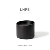 某某严选家居馆意式 极简多层板烟熏木家用卧室双层抽屉床头柜