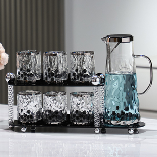 玻璃杯凉水杯家用客厅耐热喝水杯子家庭套装待客