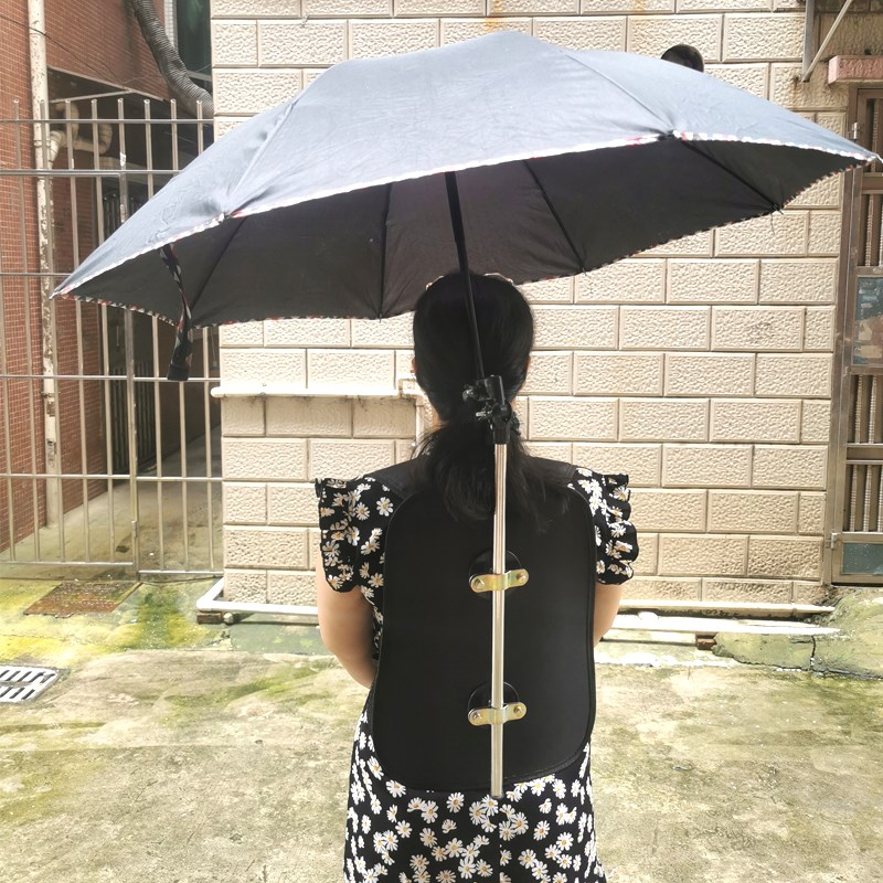 户外伞背包伞架免持伞不用手撑伞钓鱼伞遮阳架解放双手雨伞固定器