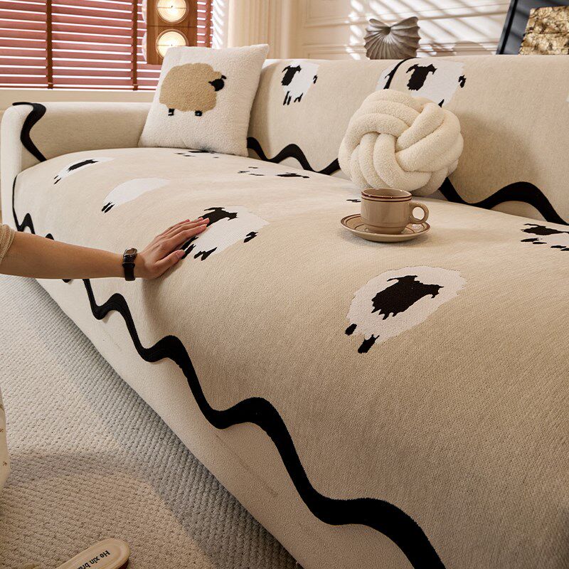 异形直排皮沙发垫四季通用固定滑一片式沙发垫布