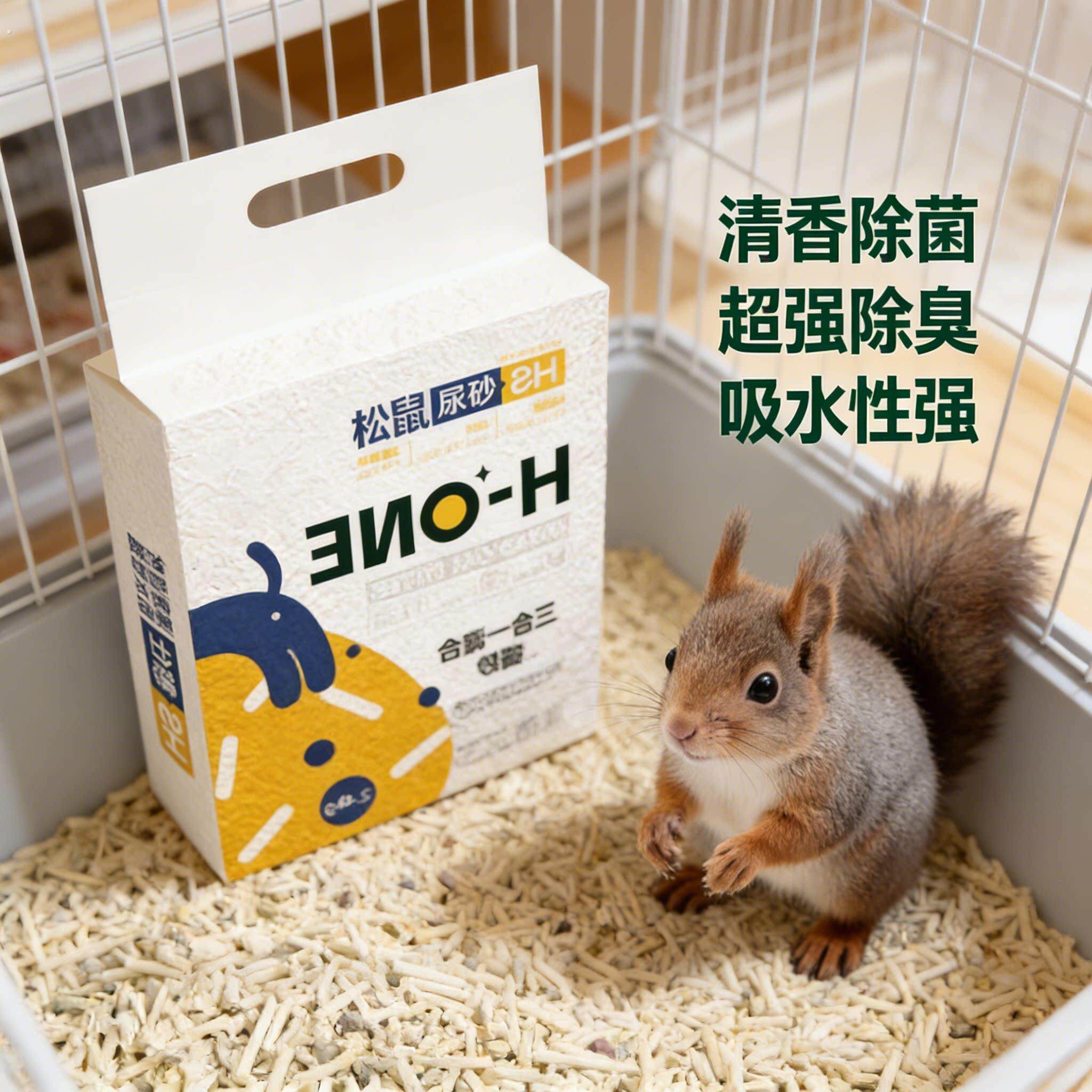 宠物松鼠专用除臭尿沙垫料浴沙厕所清洁吸水除味尿砂用品宠物垫料