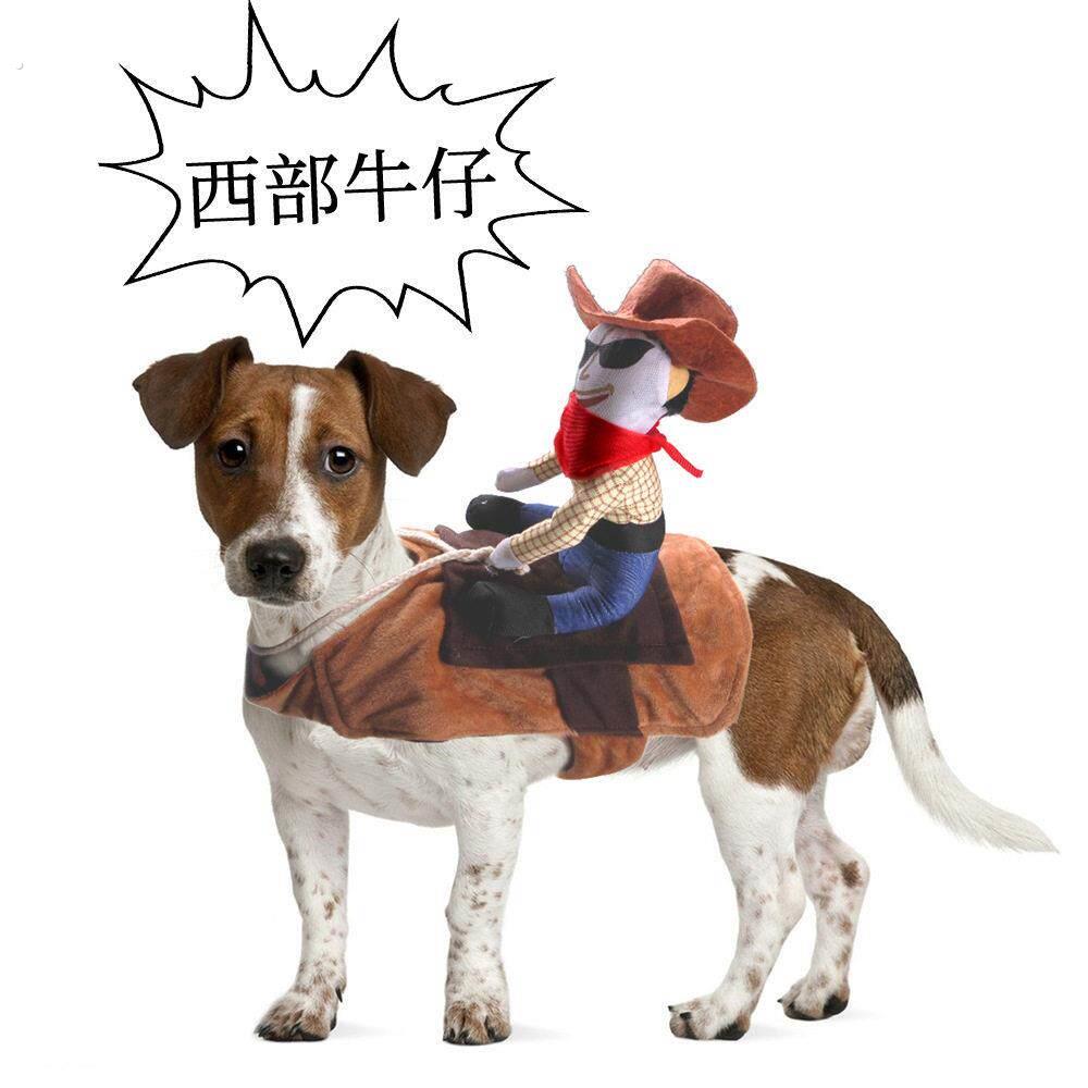 跨境新品宠物衣服狗狗猫咪服饰万圣节西部牛仔搞怪变身装厂家现货