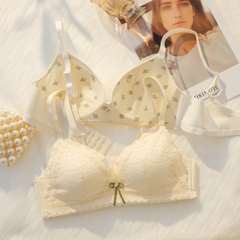 法式甜美内衣裤女无钢圈薄款大胸显小不空杯少女风聚拢性感文胸罩,女士内衣/男士内衣/家居服,文胸套装,淘宝优惠券,粉丝福利购,淘宝优惠卷