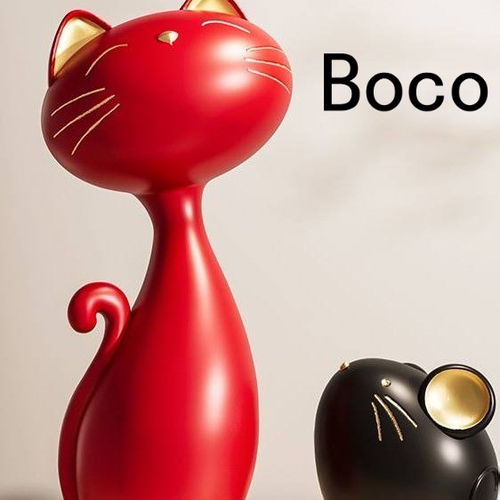 BOCO现代轻奢树脂猫鼠摆件