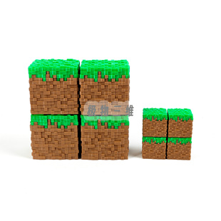 3D打印我的世界草方块MC像素游戏周边手办礼物趣造景摆件建造方块