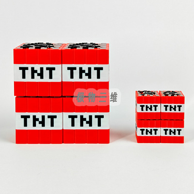 3D打印MC我的世界-TNT炸药像素游戏周边手办史蒂夫礼物趣建造方块