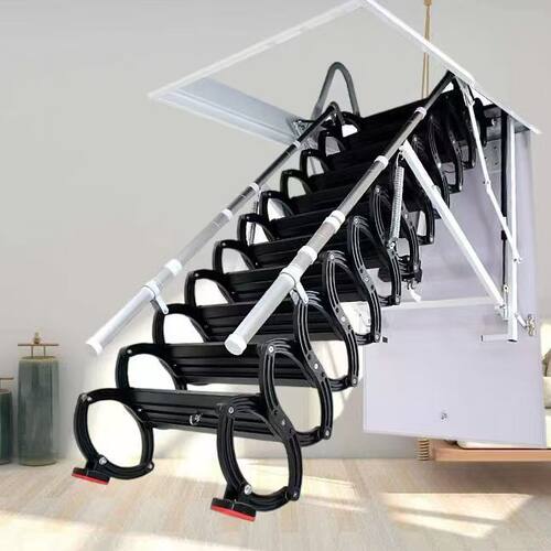 阁楼楼梯手动伸缩隐形升