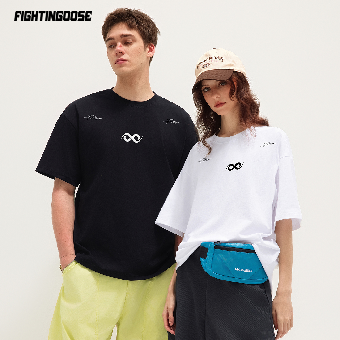 美式复古字母印花短袖t恤