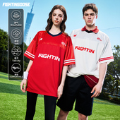 情侣装 2025新款 t恤男美式 男生设计感网眼透气嘻哈户外短袖 半袖