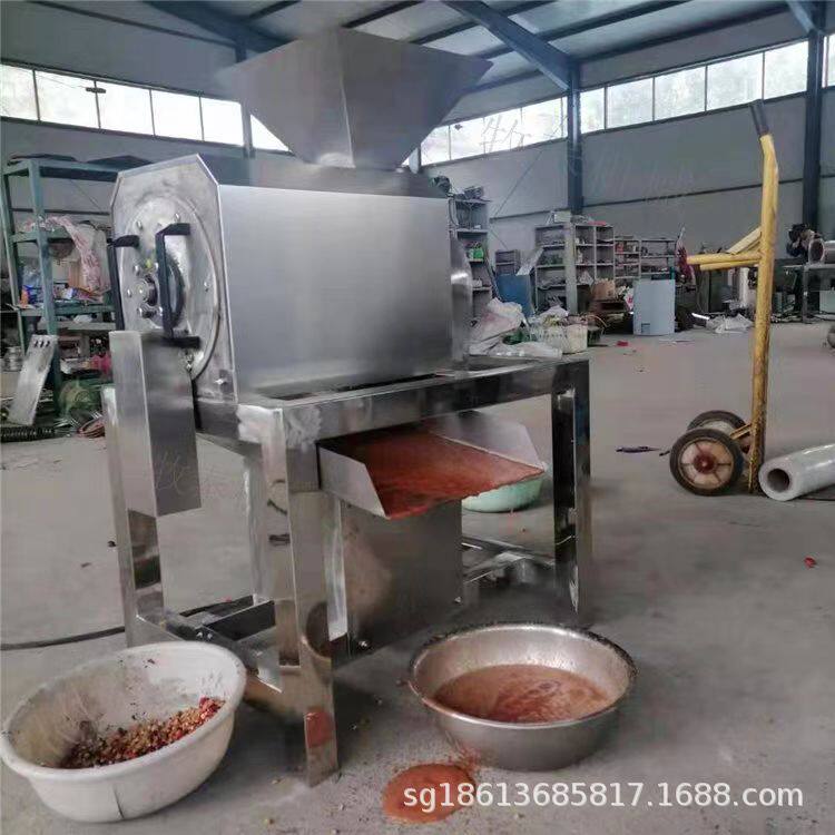 山楂打浆机大型纯果浆加工设备樱桃蓝莓木瓜芒果去皮去核打浆机