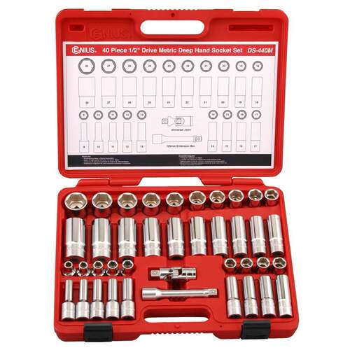 总工具1/2系列40件套公制手动套筒组DS-440M