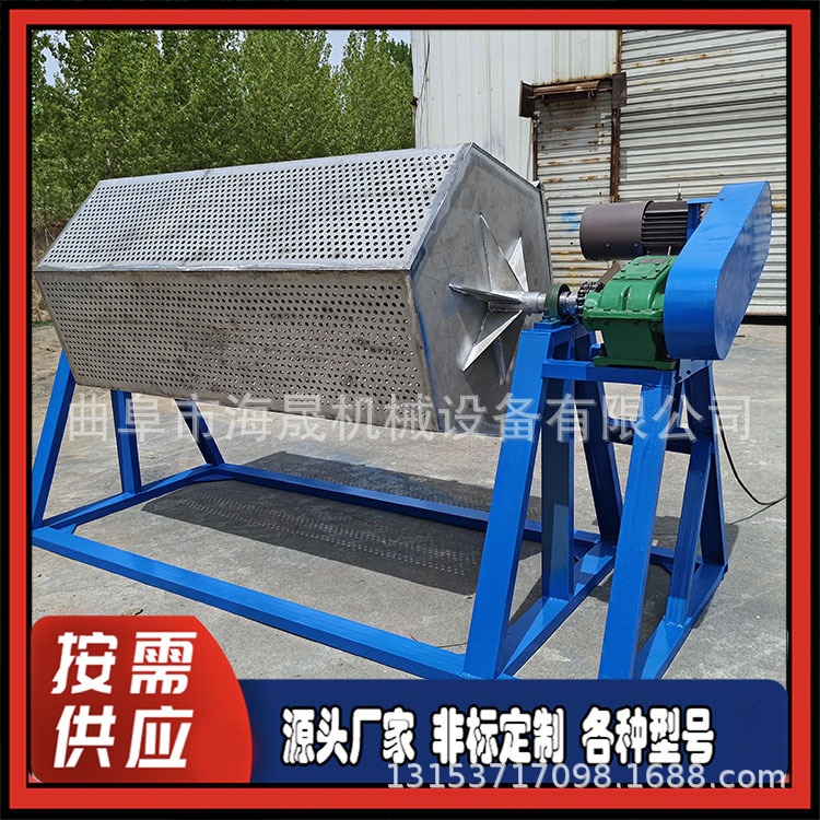 非标加工金属去污机 雨花石加厚磨光机 精工制造六角滚筒抛光机