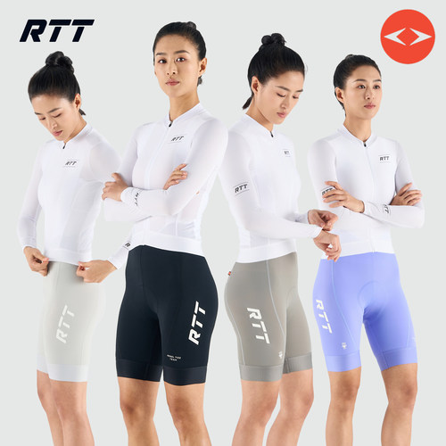 RTT双箭头女背带骑行短裤春夏
