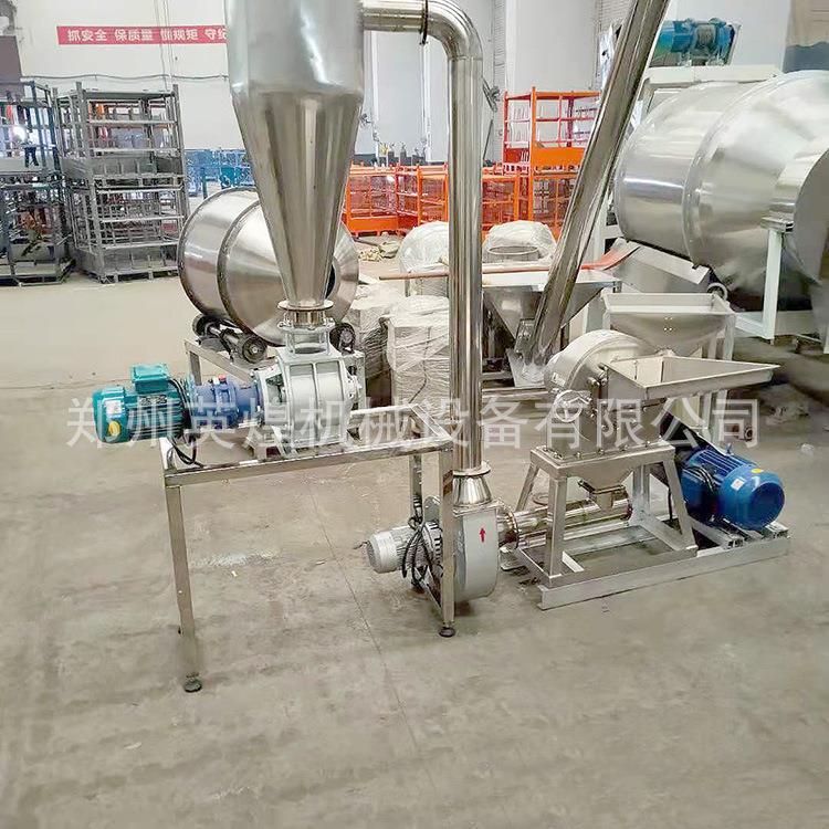 无黄钠海盐300尘磨粉豆机齿爪式碳酸钙结晶体原料六偏磷酸粉碎机